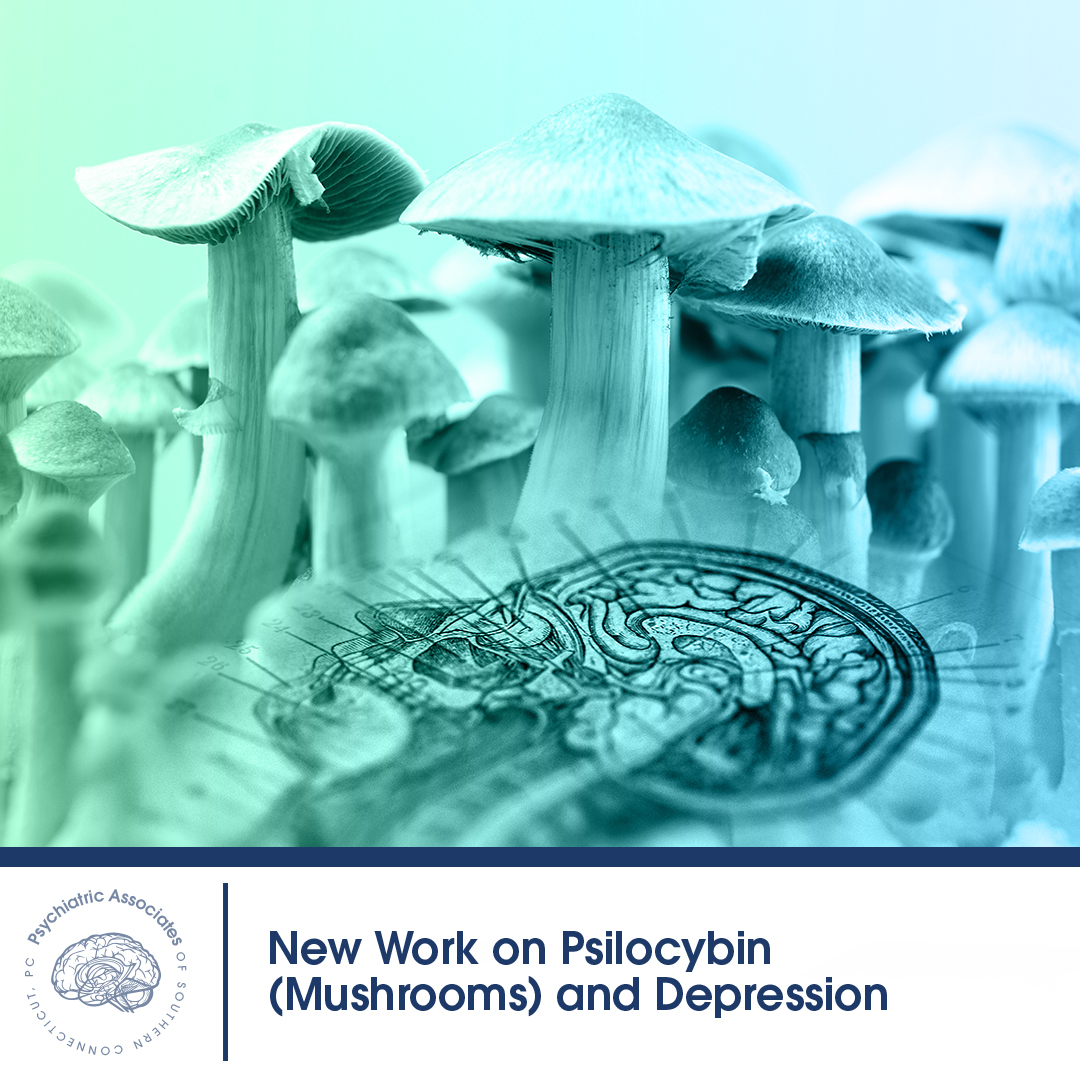 New Work on Psilocybin (Mushrooms) and Depression